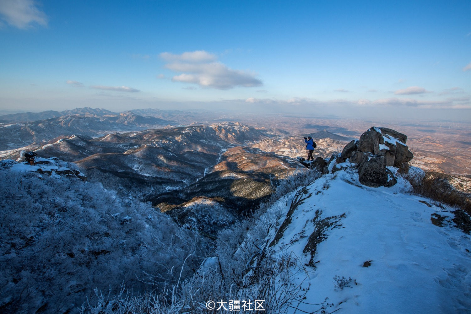 蓬莱艾山冒雪航拍震撼出彩附炸鸡镜头-作品-大疆社区