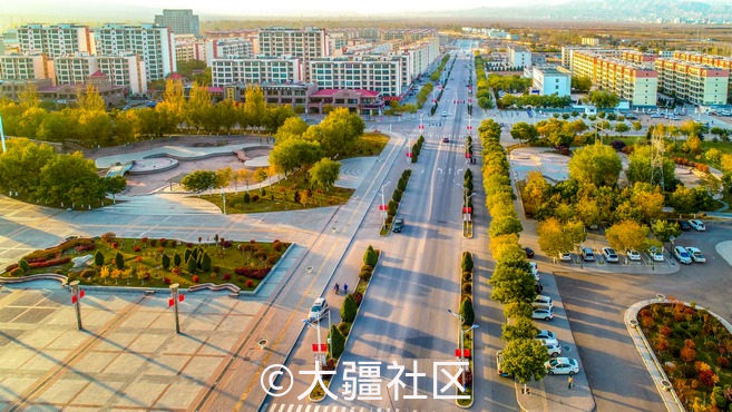 航拍永昌   城市风光  甘肃省 永昌县 河西堡镇